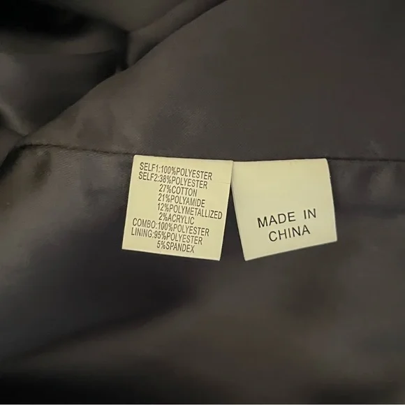 Kay Unger navy black embellished tea length gown 4 - Picture 10 of 13